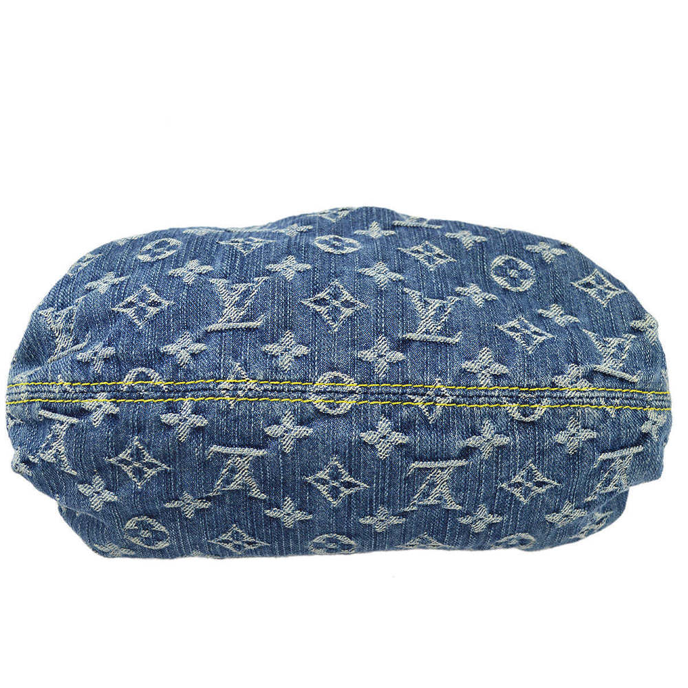 LOUIS VUITTON 2006 Blue Monogram Denim Pleaty Handbag M95020 162456 - Picture 3 of 10